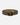 Olive leather belt with a brass buckle on a white background