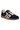 The side of a velvet blue sneaker with ‘70’ in white on the side on white background.