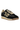 A front view of a gold and black sneaker, with ‘70’ in gold on the side on a white background