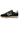 A side angle of a gold and black sneaker, with ‘70’ in gold on the side on a white background