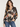 Bella Dahl Long Sleeve Boxy Crop Shirt in Blurred Bloom print with button front and relaxed fit