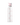 White water bottle with pink text and pink cap on a white background