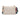 Beige textured handbag with a colorful strap on a white background