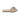 beige sandal with flower on strap on white background