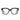 Black eyeglasses on a white background