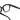 Black eyeglasses on a white background