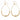 Gold beaded teardrop on a white background