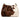 A close up on a cowhide leather crossbody bag on white background