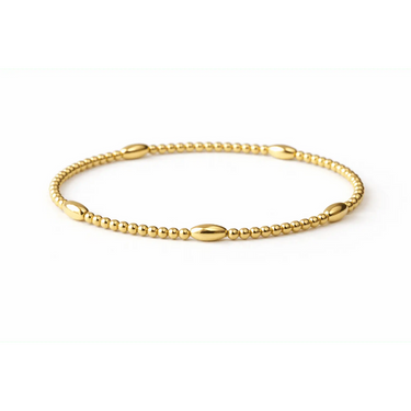 Classic Oval All Gold Bracelet By Erin Gray - Time Out Clothing