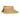 Beige straw visor hat on a white background