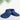 Blue visor with a bow on a white background