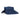 Navy blue visor with a bow on a white background