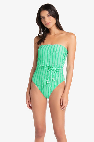 Tassel Belt Bandeau One-Piece Swimsuit - Time Out Clothing
