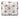 A metallic silver medium zippered pouch with red cherries on it on a white background