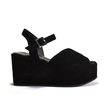 Jenna Suede Black Wedge by Cordani - Time Out Clothing