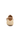 Beige woven shoe with a brown strap on a white background