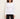 A woman wearing a fitted white long-sleeve crewneck top and black pants, standing against a plain light beige background.