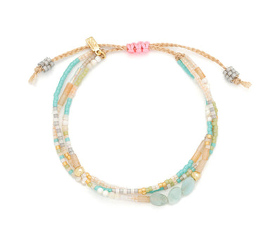 A semi-precious stone bracelet