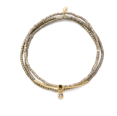 Set of three stacking bracelets