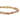 A close-up of a multi-strand beaded bracelet featuring gold-toned metallic beads and faceted light pink gemstone beads, set against a plain white background.
