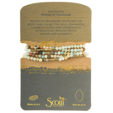 Jewelry set with bracelets on a branded card featuring description and brand name.