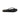 Black sandal with a brand logo on a white background
