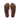 Brown flip-flop sandals with textured soles on a white background