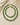 Two green beaded necklaces with gold clasps arranged on a light beige textured surface, with size labels reading 16 INCH and 18 INCH. Decorative fabric and small white flowers appear in the corners.