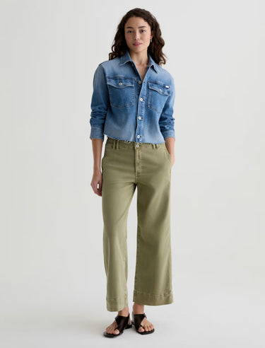 Valleta Cropped Denim Utility Jacket - Time Out Clothing