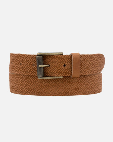 Ary Embossed Everyday Leather Belt - Time Out Clothing