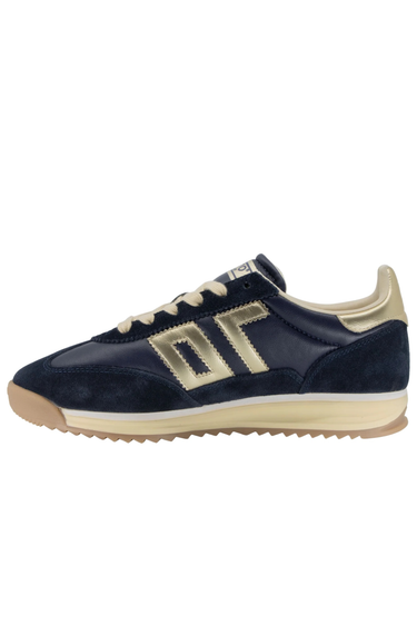 Jogger N Navy & Gold Sneakers by Back 70 - Time Out Clothing