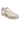 White sneaker with rose gold accents on a white background