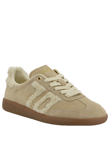 Cloud 6N Sneaker in Tan Beige from Back 70 - Time Out Clothing