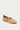 Kelsi Dagger Ferry Mary Jane flat in Bison leather with square toe, moc stitching and gold buckle