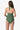 Fatigue Green l Classic Hipster Crinkle Texture Bottom by Helen Jon - Time Out Clothing