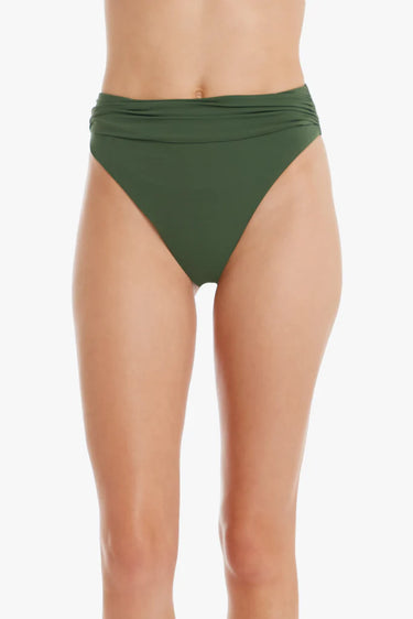Textured Shirred Side Hipster Swim Bottom - Time Out Clothing