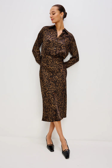 Jazlyn Leopard Print Dress - Time Out Clothing