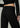 Close-up back view of Joe’s Jeans Lou Lou Jean in Black showing low-rise waistband and back pockets