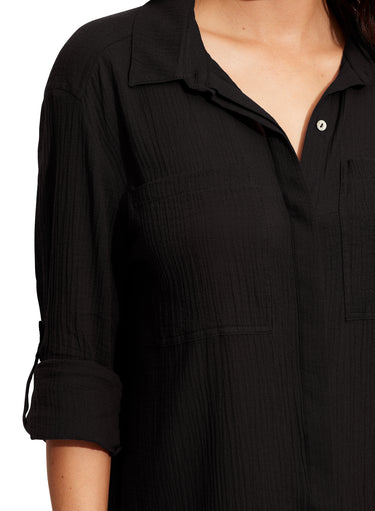 Crinkle Beach Shirt - Time Out Clothing