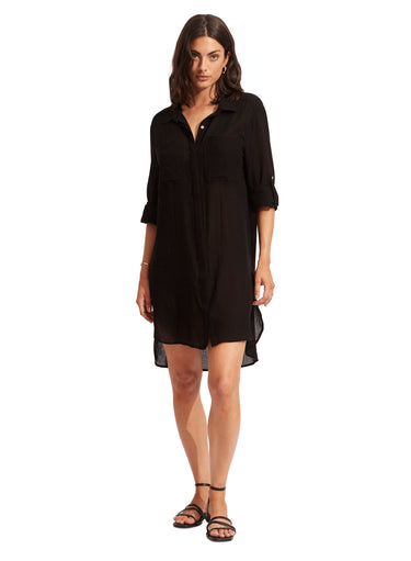 Crinkle Beach Shirt - Time Out Clothing