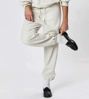 Studio Fleece Sweatant with Checkerboard Side Trim - Time Out Clothing