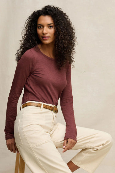 Lizzie Long Sleeve Crewneck Tee Shirt by Velvet - Time Out Clothing