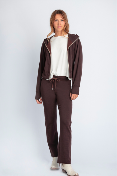 Zip Up Hoodie Sweatshirt by Mila - Time Out Clothing