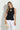 Shirred High Neck Keyhole Tank - Time Out Clothing
