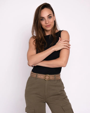 Soraya l Studded Leather Belt - Time Out Clothing