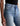 Close-up of blue jeans with a white background