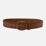 Demi Oval Buckle Studded Leather Belt - Time Out Clothing