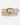 White belt with gold studs and a gold buckle on a white background