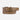 Brown leather belt with decorative studs on a white background