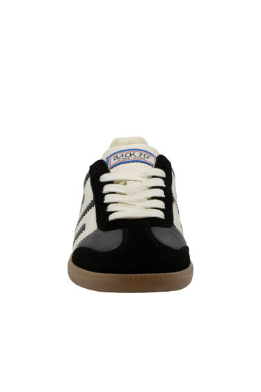 A single black and off-white Adidas Z-Track sneaker shown from the front on a solid white background.